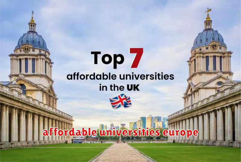 affordable universities europe