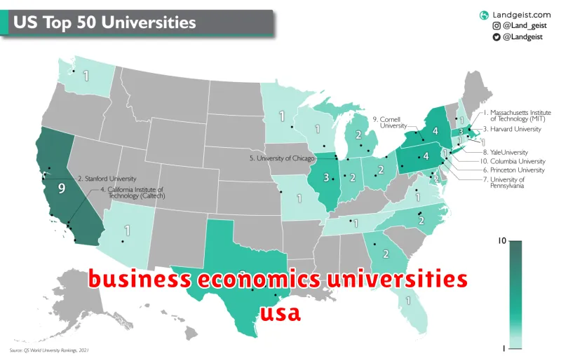business economics universities usa