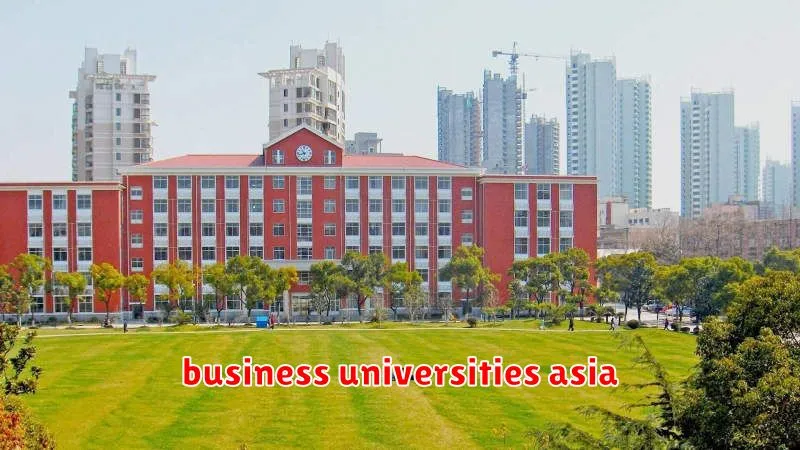 business universities asia