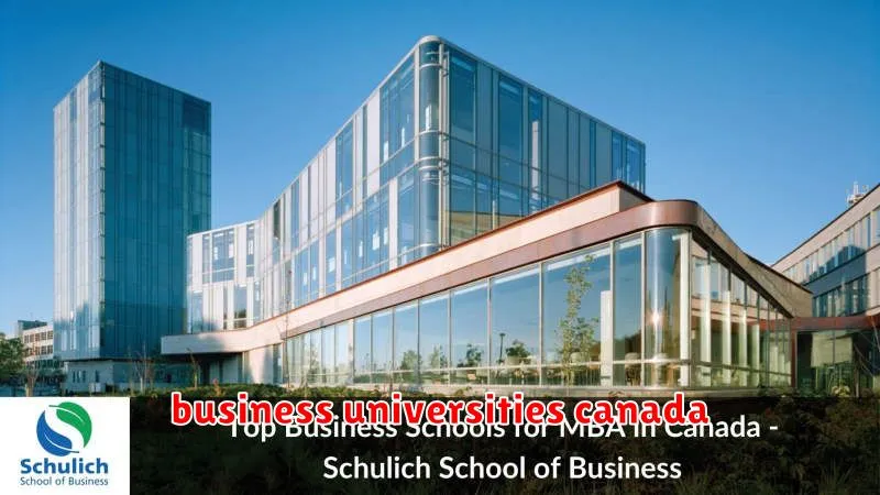 business universities canada