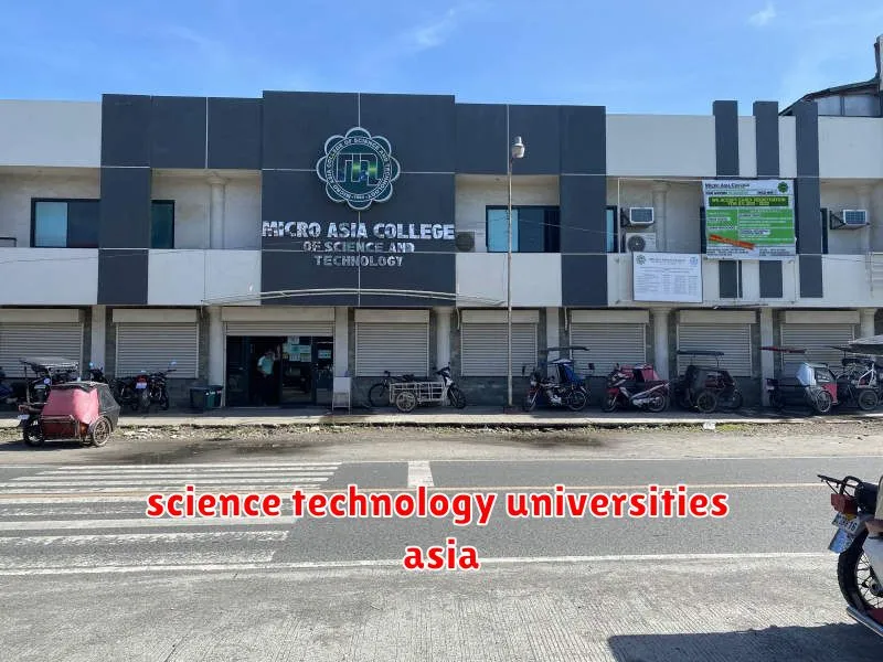 science technology universities asia